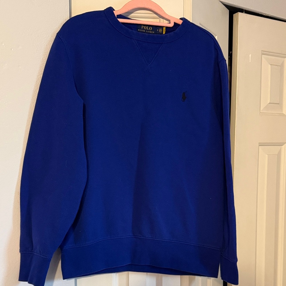 Polo by Ralph Lauren Men's Royal Blue Crewneck Sweater